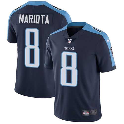 Nike Tennessee Titans #8 Marcus Mariota Navy Blue Alternate NFL Vapor Untouchable Limited Jersey,We sell and wholesale Nike Tennessee Titans #8 Marcus Mariota Navy Blue Alternate NFL Vapor Untouchable Limited Jersey on line form chian!